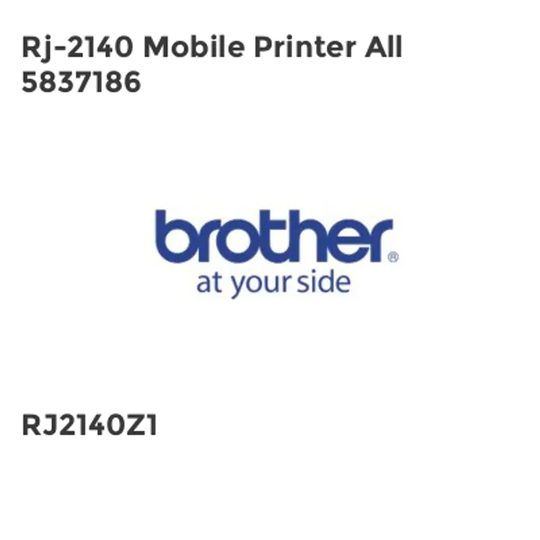 Brother Rj-2140 Mobile Printer All 5837186