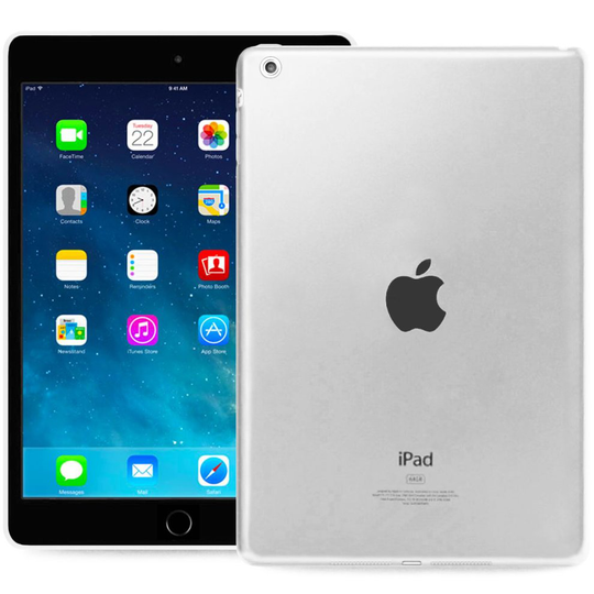 (Black) Transparent Protective Slim Silicone Cover Case For Apple iPad (9.7) 2017-2018