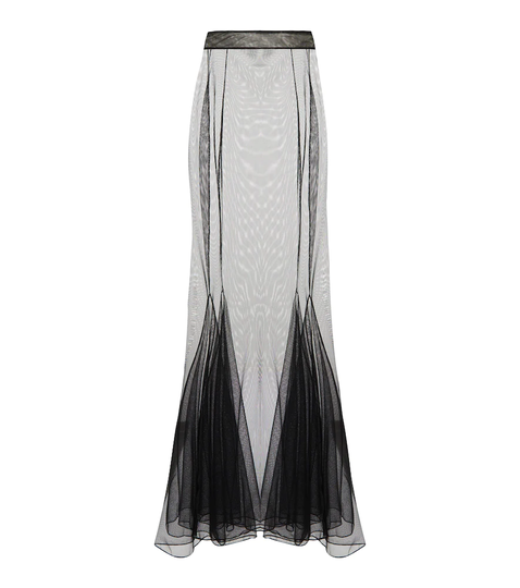 Tulle maxi skirt