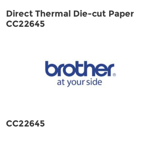 Brother Direct Thermal Die-cut Paper CC22645- you get 14