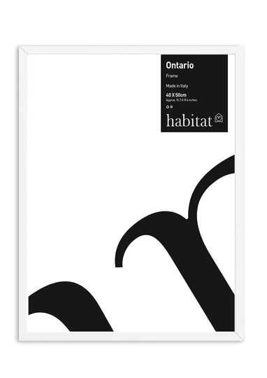 Habitat Ontario Matte Finish Picture Frame - White - 53x43cm