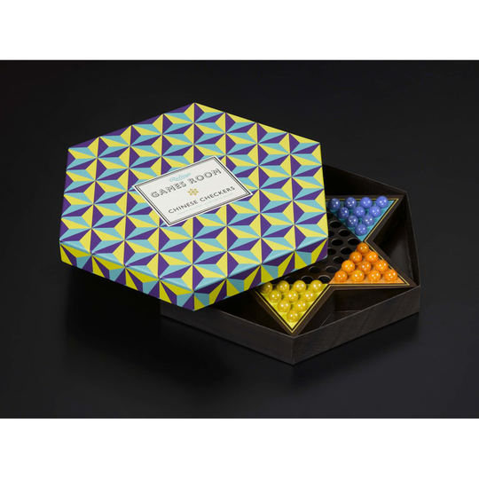 Ridley's Games Room | Chinese Checkers Board Game | Stylish hexagonal box