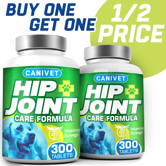 (600 Tablets (in 2 tubs)) CANIVET Joint Supplements For Dogs - With Glucosamine and Chondroitin