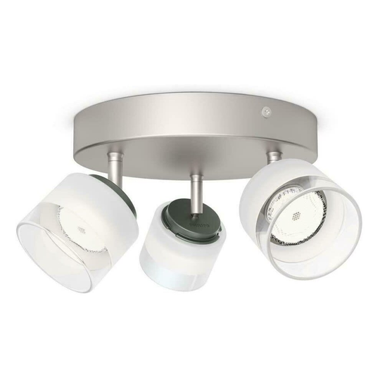 Philips myLiving Fremont 3x4W LED Spotlight (Equivalent 31W) Nickel - 533331716