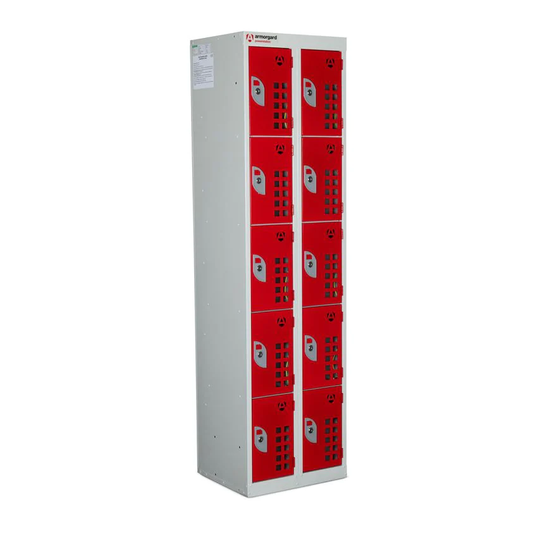 Armorgard Powerstation 10 Door Battery Charging Unit 400 x 450 x 1700