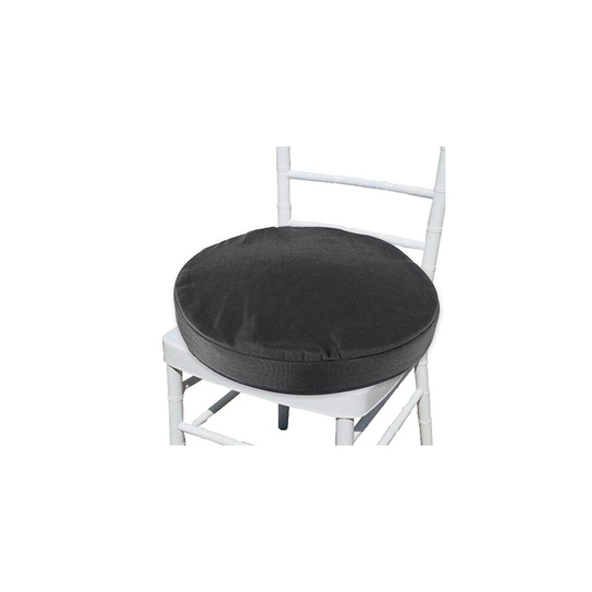 Welcomefee Waterproof Chair Seat Cushions Pad With Ties, 36cm Water Resistant Round Bistro Chair Seat Pads Removable Cover for Indoor Outdoor Kit
