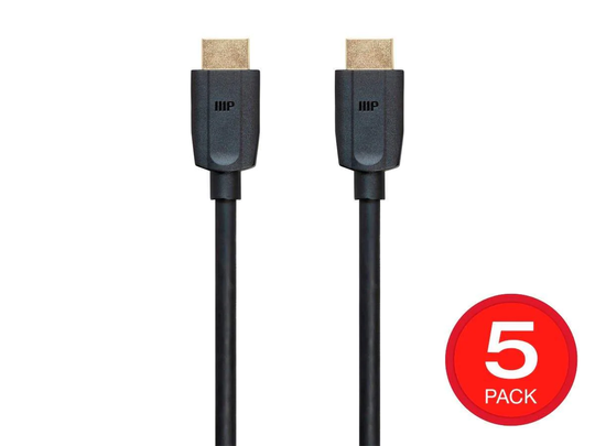 Ultra 8K Premium High Speed HDMI Cable | 48Gbps | 8K | Dynamic HDR | eARC | 5-Pack | DynamicView - 1,8 m (6 ft)