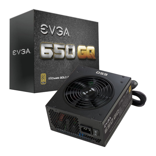 EVGA 650W GQ Series 80+ Gold Hybrid Modular PSU