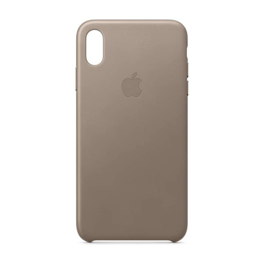 Genuine Apple Leather Case for iPhone XS Max - Taupe