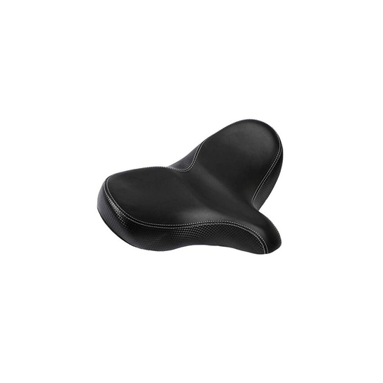 YBEKI Comfortable bicycle Saddle, Spacious Bicycle Seat made of Leather, Soft, Waterproof, Breathable Double Spring Design, Suitable for most Bik