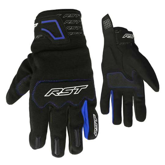 (9 (M)) RST Rider CE Textile Gloves Blue / Black