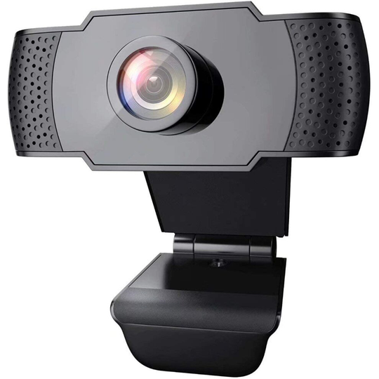 wansview 1080P Webcam with Microphone, USB 2.0 Desktop Laptop Computer Web Camera with Auto Light Correction, Plug and Play, for Video Streaming, Conf