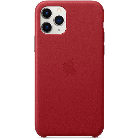Official Apple Leather Back Cover for iPhone 11 Pro - Red