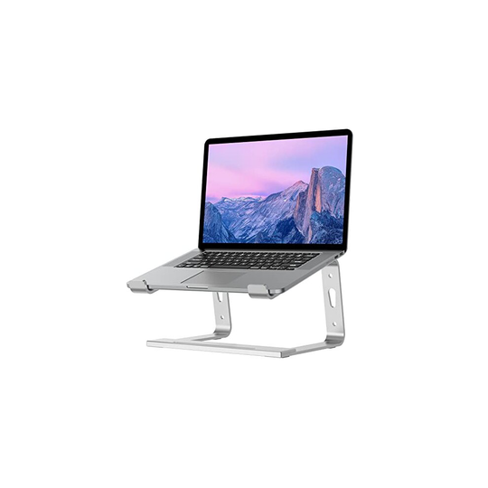 Laptop Stand, Aluminium Portable Laptop Riser Holder, Removable Notebook Stand Ventilated Cooling Computer Stand Compatible with MacBook Pro