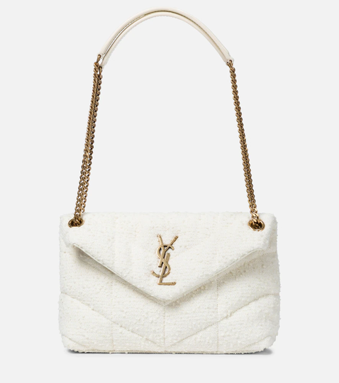 Loulou Puffer Small bouclé shoulder bag