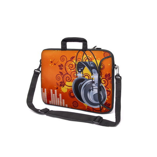 (Headphones) 17" Inch Tablet Laptop Notebook Handle Strap Bag