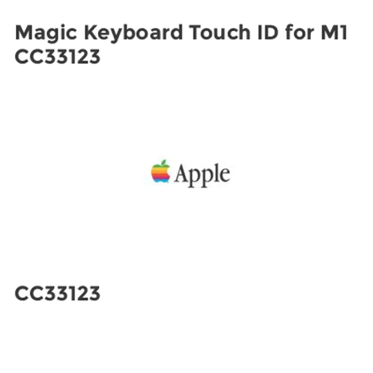 Apple Magic Keyboard Touch ID for M1 CC33123