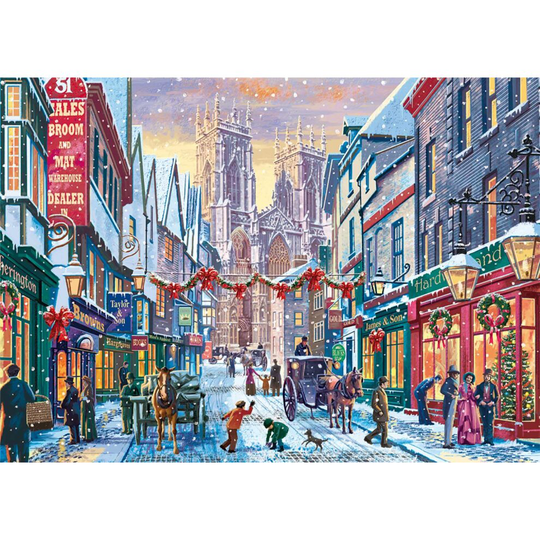 Falcon Deluxe Christmas in York Jigsaw Puzzle (1000 Pieces)