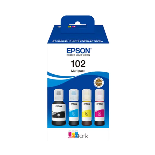 Epson Ink Low Volume 102 Ecotank 4-Colour Multipack