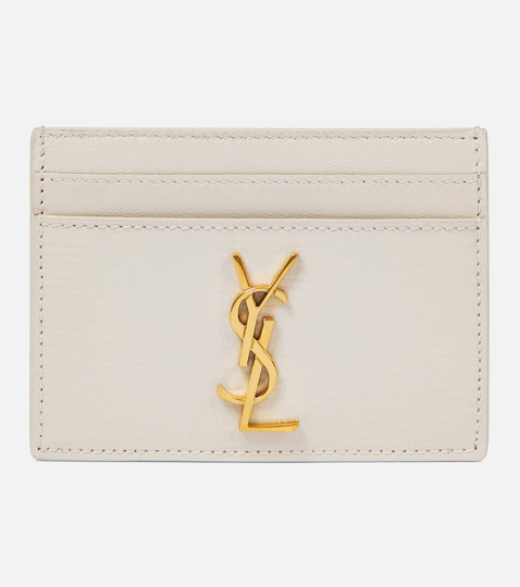 Cassandre lizard-effect leather card holder