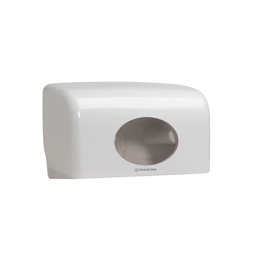 Aquarius Small Roll Double Toilet Roll Dispenser 6992 1 x White Toilet Paper Di