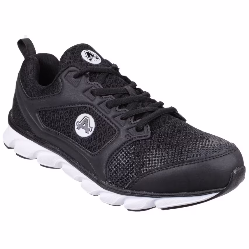 Amblers Safety AS707 Lightweight Non Leather Safety Trainer Black Size 9