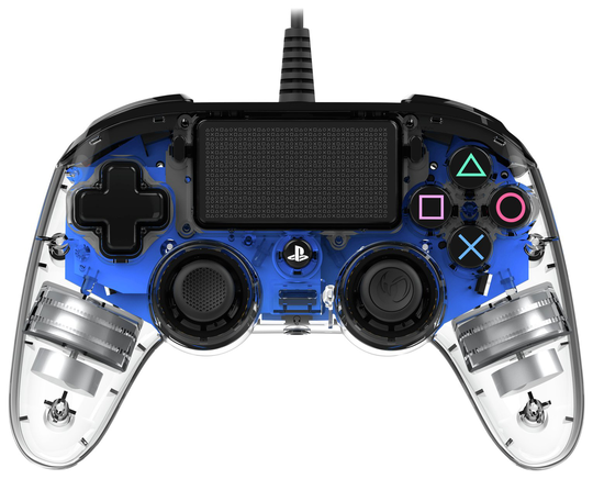 Nacon Official PS4 Wired Controller - Crystal Blue