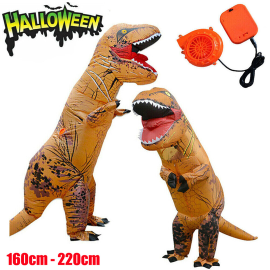 Dinosaur Inflatable Costume Kids Adult Halloween Cosplay Fancy Costume