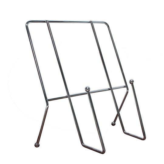 Chrome Recipe Book Cookbook Holder Tablet Stand Kitchen Rack Silver Metal Rest