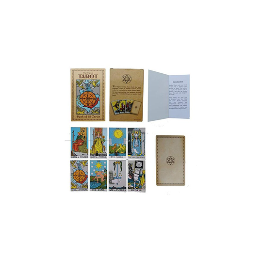 Tarot Cards - 78Pcs/Set - Original Smith-Waite Rider Centennial Deck with 100 Page Guide Book - Pamela Colman Beginner or Experienced