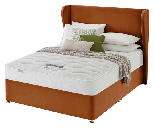 Silentnight 1000 Pocket Memory Superking Divan Bed - Amber