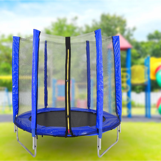 Living and Home Outdoor Trampoline with Safety Enclosure for Kids Entertainment