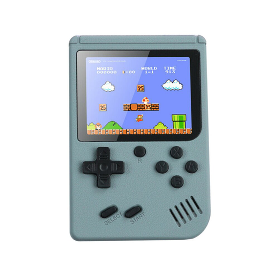 (Grey) Handheld Video Game Console with 500 Built-In Games