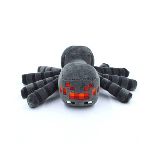 (Spider-30cm) Minecraft Plush Toys Minecraft Creeper Enderman Wolf Stuffed Toys Pixel Doll