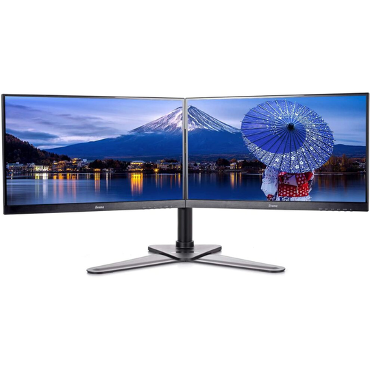 iiyama DS1002D-B1 Dual Screen Desktop Stand - Black
