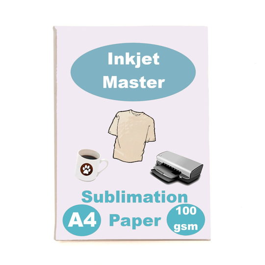 A4 Sublimation Heat Press Transfer Paper 100gsm Ream 100 Sheets Plates