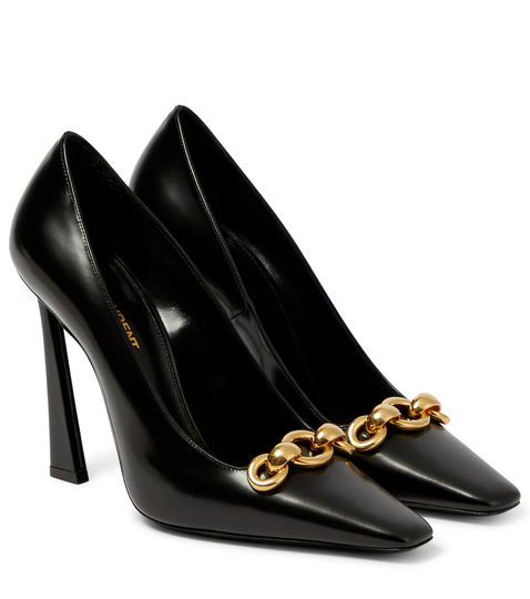 Severine leather pumps