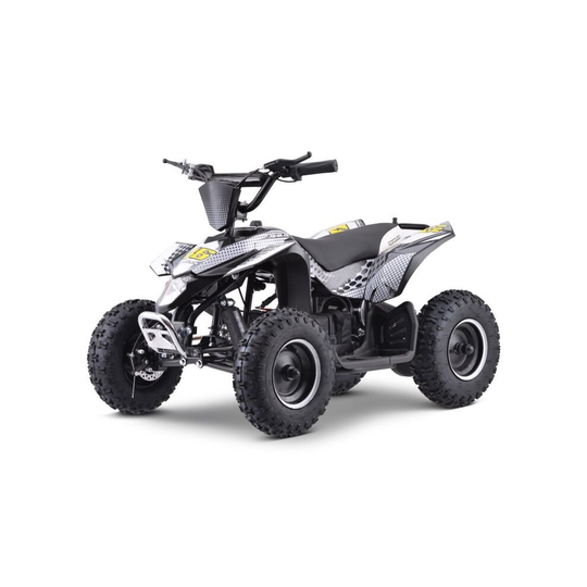 (White) Renegade LT100E Electric Battery 1000w Quad Bike - 4 Colours
