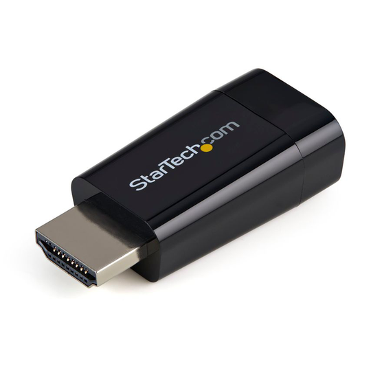 StarTech.com Compact HDMI to VGA Adapter Converter - Ideal for Chromebooks Ultra