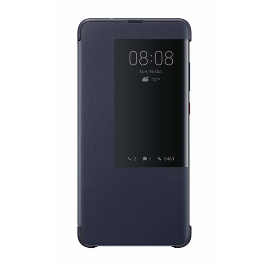 Official Huawei Mate 20 Smart View Flip Cover Case - Deep Blue - 51992605