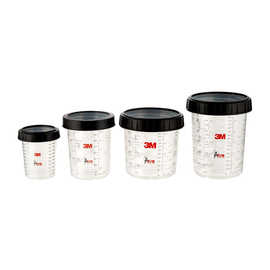 3M Cup & Collar, Standard, 650 ml, 16001- you get 4