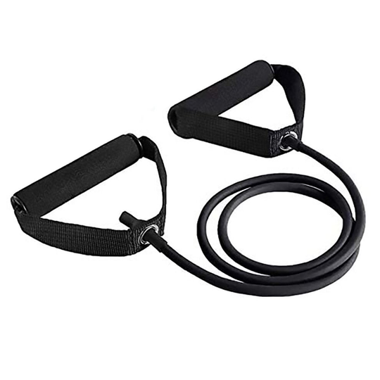 (Black 30lbs) Resistance Bands With Handles Yoga Elastic Fitness Exercise Tube Band