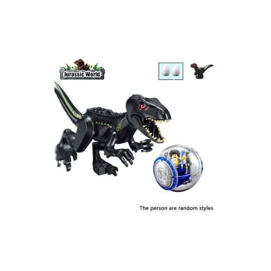 (Black tyrannosaurus) Big Jurassic World Tyrannosaurus Gyrosphere Escape Assembly Building Toy The Best Gifts for Kids