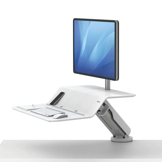 Fellowes Fellowes Lotus RT Sit Stand Workstation Single White 8081701
