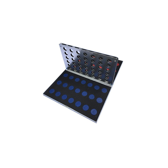 Travel connect 4 game in metal case