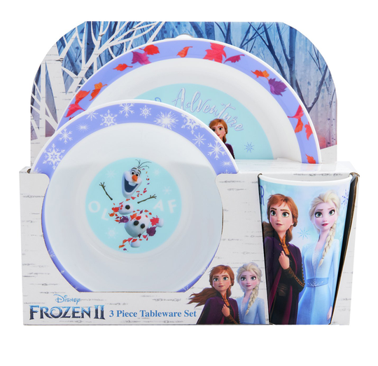 Disney Frozen Polypropylene Dinner Set - Purple
