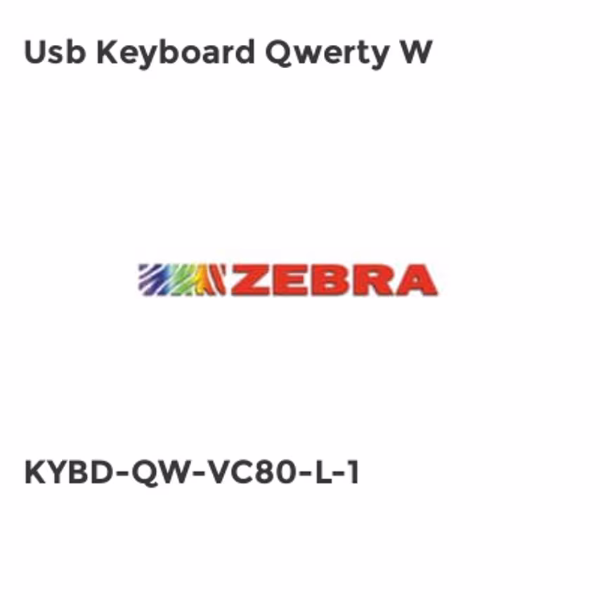Zebra Usb Keyboard Qwerty W