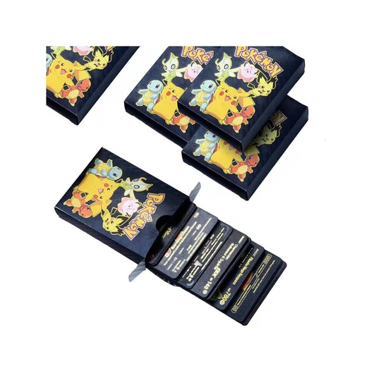 (55PCS Black) Pokemon Cards Vmax TCG GX EX Cards Christmas Gifts