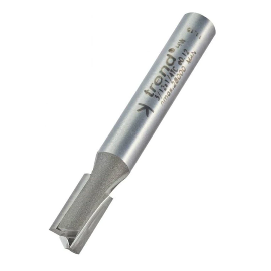 Trend 3/12 6.3mm Professional TCT 2 Flute Straight Cutter 1/4" Shank