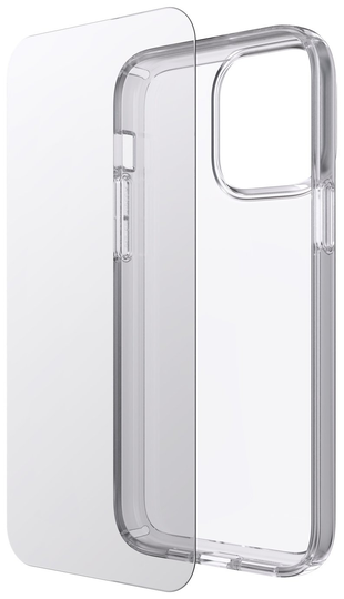 Speck iPhone 14 Pro Max Phone Case & Glass Bundle - Clear